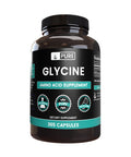 PURE ORIGINAL INGREDIENTS Glycine (365 Capsules) No Magnesium Or Rice Fillers, Always Pure, Lab Verified