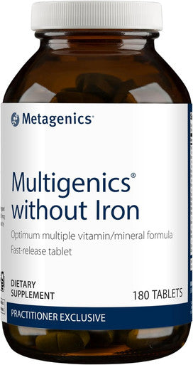 Metagenics Without Iron - Fast Release Multivitamin - Everyday Dietary Supplements - with Quercetin Beta-Carotene & More - Non-GMO - Gluten- - 180 Tablets