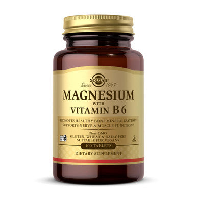 Solgar Magnesium with Vitamin B6 Tablets 100Tabs