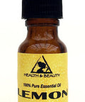 Lemon Essential Oil Organic Aromatherapy Therapeutic Grade 100% Pure Natural 0.5 oz, 15 ml with Glass Dropper