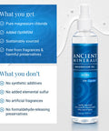 Ancient Minerals Magnesium Oil Ultra With OptiMSM 33.8 Oz