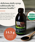 Gaia Herbs Black Elderberry (Sambucus Nigra) Syrup-Immune Support Supplement-Made with Organic Black Elderberries for Immune System Support-USDA Certified Organic Formula-5.4 Fl Oz (32-Day Supply)