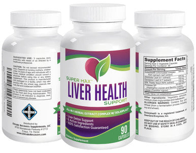 Elevate Recovery Supplements Liver Health Support Supplement (All-In-1) With 6 Active Ingredients - Natural Liver Detox Cleanse - Liver Supplements - 90 Capsules