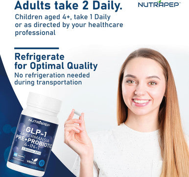 Glp-1 Activate Probiotic Supplement - 2 Billion Afu Probiotics & Prebiotics For Men Women Gut Health - Oral Glp 1 Digestive Enzymes Activator With Clostridium Butyricum Bifidobacterium