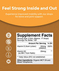 Natures Craft Liquid Vitamin D3 with K2 for Adults - Organic Vitamin D3 K2 Drops with 2000IU per Serving - Vegan Vitamin D3 Liquid Drops for Bone Muscle Heart & Immune Support with MCT Oil for Enhanced Absorption