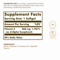 Solgar Vitamin E 268 Mg (400 Iu) 100 Softgels Naturally-Sourced Vitamin E As D-Alpha Tocopherol - Gluten Free Dairy Free - 100 Servings