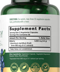 Carlyle Bilberry Extract Capsules | 3600Mg | 200 Count | Vegetarian, Non-Gmo, Gluten Free Fruit Supplement