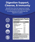 Daily Cleanse Gut Health Supplement - Gut Cleanse Probiotic Supplements for Digestive Health - Herbal Cleanse Pills with Super Digestive Enzymes with Probiotics and Prebiotics for a Digestive Cleanse