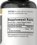 Carlyle Zinc Picolinate 50Mg 300 Capsules Non-Gmo And Gluten Supplement