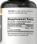 Zinc Picolinate 50Mg | 300 Capsules | Value Size | Non-Gmo And Gluten Free Supplement | By Carlyle