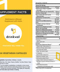 Drinkwel Better Mornings - Premium Multivitamin Supplement - Liver Cleanse, Detox, Immune Support- Milk Thistle, Vitamin C, Zinc, Magnesium - 30 Count