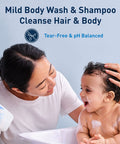 Cerave Baby Wash & Shampoo | 2-In-1 Tear-Free For Skin Hair Fragrance Paraben Dye Phthalates Sulfate Free Bath| Soap With Vitamin E 16 Ounce