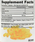 Deva Vegan Vitamins Black Cumin Seed Oil - 90 Vegetarian Capsules - Gluten -Dairy - Wheat -Vegan