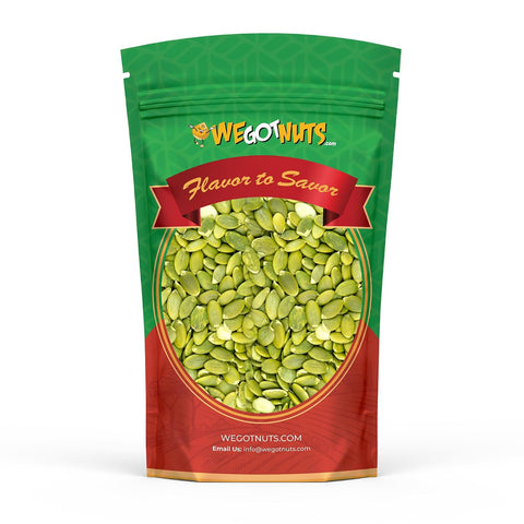 We Got Nuts Pumpkin Seeds Healthy Snacks 4 Lbs (64oz) Bag | Raw Pepitas No Preservatives Added, Non-GMO, 100% Natural With No Shell | For Baking, Salad Toppings, Cereal, Roasting | Low Calorie Nuts,