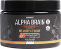 ONNIT Alpha Brain Instant Peach Flavor Nootropic Brain Booster Memory Supplement Brain Support for Focus Energy Clarity Alpha GPC Choline Cats Claw LTheanine Bacopa 30 Serving Tub