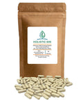 Holistic Bin American Ginseng Capsules Made with Pure Wild Harvested Appalachian Ginseng Root (Panax Quinquefolius) | No Fillers or Additives