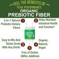 Organic Prebiotic Fiber 3 In 1 Vegan Powder For Gut Health Supplement