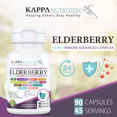 (90 Capsules), Quercetin 1,000mg, Elderberry 4,250mg, Zinc 50mg, Vitamin D3 5,000iu, Selenium, Copper, Acerola, Ginger, Rutin, Bitter Orange, Rose Hips, Echinacea, 12 in 1 Immune Advanced Complex.