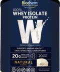 Biochem Whey Protein Powder 20g of Protein Natural 24.6 oz