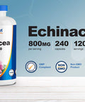 Nutricost Echinacea 800mg, 240 Capsules - Vegetarian Caps, Non GMO, Gluten Free, 120 Servings