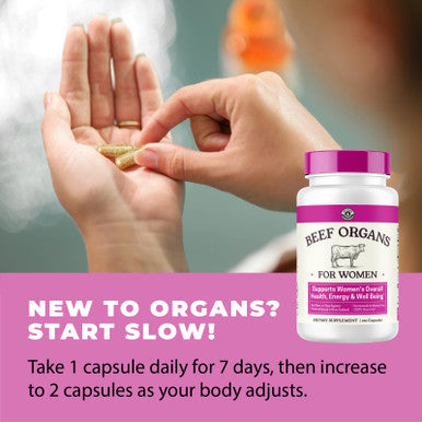 Left Coast Performance Beef Organ Supplement for Women - Beef Liver Kidney Heart and Uterus Tissue Supports Women's Overall Energy and Health - Pasture Raised in New Zealand - No Fillers or Flow Agents - 120 Capsules