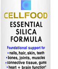 Cellfood Essential Silica Anti-Aging Formula - 4 fl oz, 3 Pack - Supports Healthy Bones, Joints, Hair, Skin, Nails, Teeth & Gums - Easy to Absorb - Gluten & Thiaminase Free, Non-GMO - 120-Day Supply