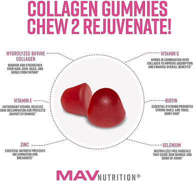 MAV Nutrition Collagen Gummies Apple Cider Vinegar Gummies Bundle