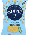Simply 7 Lentil Chips Sea Salt 4ounce Bags (Pack of 12)