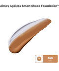 Anti-Aging Foundation by Almay, Smart Shade Face Makeup with Hyaluronic Acid, Niacinamide, Vitamin C & E, Hypoallergenic-Fragrance Free, 600 Tan, 1 Fl Oz (Pack of 1)