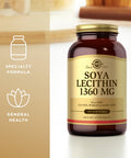 Solgar Soya Lecithin 1360 Mg - 100 Softgels - Source Of Choline - Gluten & Dairy Free - 100 Servings