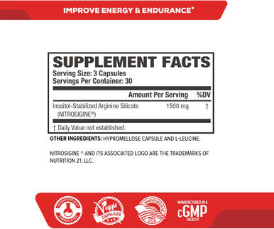 L Arginine Patented Nitrosigine 1500mg Patented Bonded LArginine Silicate Nitric Oxide NO Booster Pre Workout Supplement for Muscle Growth Pumps Vascularity Energy 90 Veggie Pills