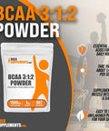 Bulksupplements.Com Bcaa 3:1:2 Powder - Branched Chain Amino Acids, Bcaa Supplements, Bcaa Powder - Bcaas Amino Acids Powder, Unflavored, 1500Mg Per Serving - 667 Servings, 1Kg (2.2 Lbs)
