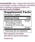 Nature'S Way Oregano Oil 75-85% Carvacrol Per Capsule, Vegetarian, 60 Vegetarian Capsules (2 Pack)