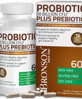Bronson Probiotic 50 Billion Cfu + Prebiotic With Apple Polyphenols & Pineapple Fruit Extrac Antarctic Krill Oil 1000 Mg With Omega-3S Epa Dha