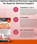 Multivitamin for Women with Vitamin D3 Multivitamins Supplement 60Ct
