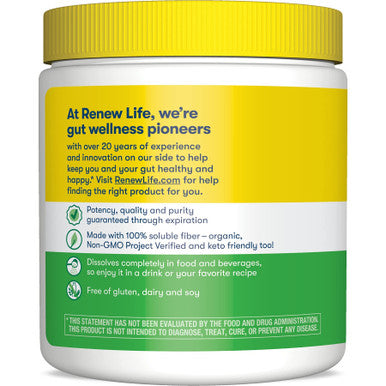 ReLife Adult Completely Clear Organic Prebiotic Fiber Keto Friendly Fiber Powder Supplement 7 oz. Package May Vary