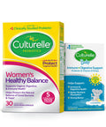 Culturelle Probiotic for Women with Probiotic Strains to Support Digestive Immune Vaginal Health 30 Count Culturelle Baby Grow Thrive Probiotics Vitamin D Drops 9 ml