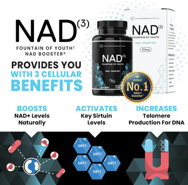 Hpn Nad+ Booster (Nad3), Anti Aging Cell Booster, Nrf2 Activator, Nicotinamide Riboside Alternative, Nad Supplement Natural Energy, Longevity, And Cellular Health, 312 Mg Per Serving (1 Month Supply)