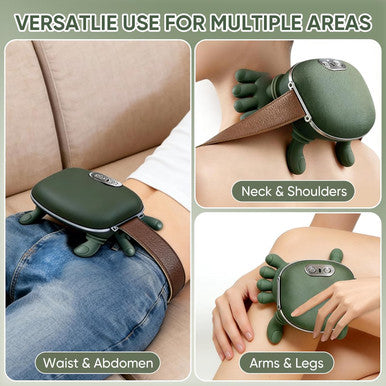 Creacare Bionic Neck Massager With Adjustable Heat Portable Deep Tissue 4D Kneading Electric Shoulder Massager Compact Design With Soft Silicone Massage Heads For Relaxation And Comfort