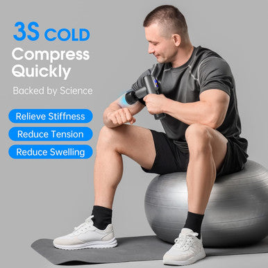 Aerlang Massage Gun,Deep Tissue Massager With Heat And Cold,Percussion Massage Gun, Electric Mini Hand Held Massage Gun, 5 Speed & 5 Massage Heads Messager Gun, Birthday Gifts For Men Women Mom Dad