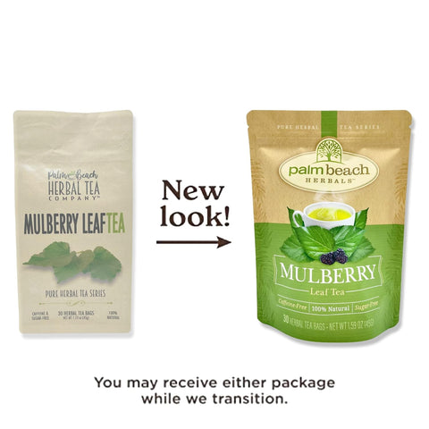 Palm Beach Medicinal Herbs - Mulberry Leaf Tea - Pure Herbal Tea Series, 30ct
