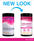 Neocell Collagen Powder With Biotin Vitamin C & Hyaluronic Acid Collagen Type 1 & 3 Beauty Infusion Promotes Beautiful Skin Healthy Hair & Nail Gluten Free Tangerine 11.64 Oz