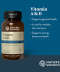 Nature'S Sunshine Vitamin A & D, 400Iu, 100 Softgels | Vitamin D And Vitamin A Work Together To Naturally Support The Immune And