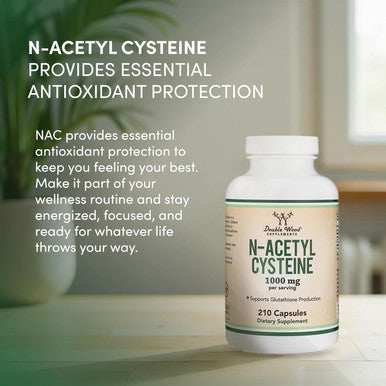 Nac Supplement N-Acetyl Cysteine (1,000Mg Per Serving 500Mg Per Cap, 210 Capsules) (Third Party Tested) With Odor Masking Technology To Boost Glutathione Levels By Double Wood