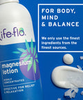 Life-flo Magnesium Lotion, Unscented Massage & Body Lotion, Relief & Relaxation for Overworked Muscles & Joints, With Magnesium Chloride from the Zechstein Seabed, Plus Shea Butter & Coconut Oil, 8oz