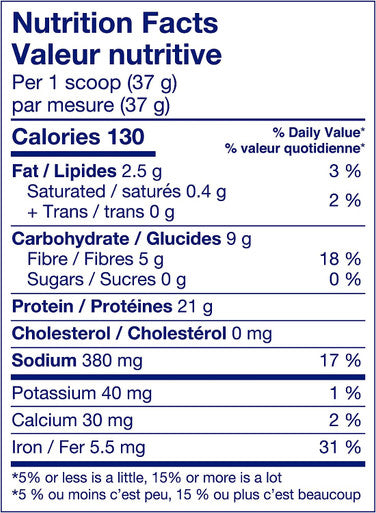 LEANFIT ORGANIC PLANT BASED PROTEIN Natural Chocolate 21g Protein 19 Servings 715g Tub