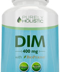 Purely Holistic Dim Supplement 400Mg Plus Bioperine - 150 Vegan Capsules - 5 Month Supply - Hormone Balance For Women & Men - High Strength Diindolylmethane