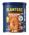 PLANTERS Sea Salt & Vinegar Peanuts (8 ct Pack, 6 oz Canisters)