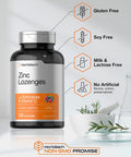 Zinc Lozenges | 120 Count | with Echinacea & Vitamin C | Vegetarian, Non-GMO, & Gluten Free Supplement | Natural Berry Flavor | by Horbaach