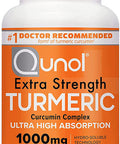 Turmeric Curcumin Capsules Qunol Turmeric 1000mg With Ultra High Absorption Joint Support Supplement Extra Strength Tumeric Vegetarian Capsules 2 Month Supply 120 Count Pack of 1